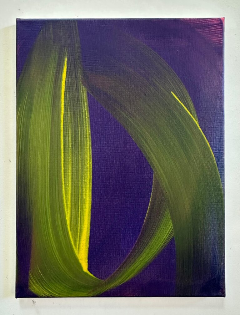 Sans titre, 2025 Acrylique et pigments sur toile, 40x30 cm