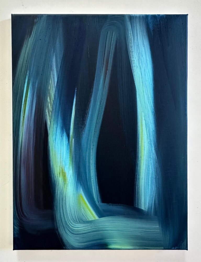 Sans titre, 2025 Acrylique et pigments sur toile, 40x30 cm