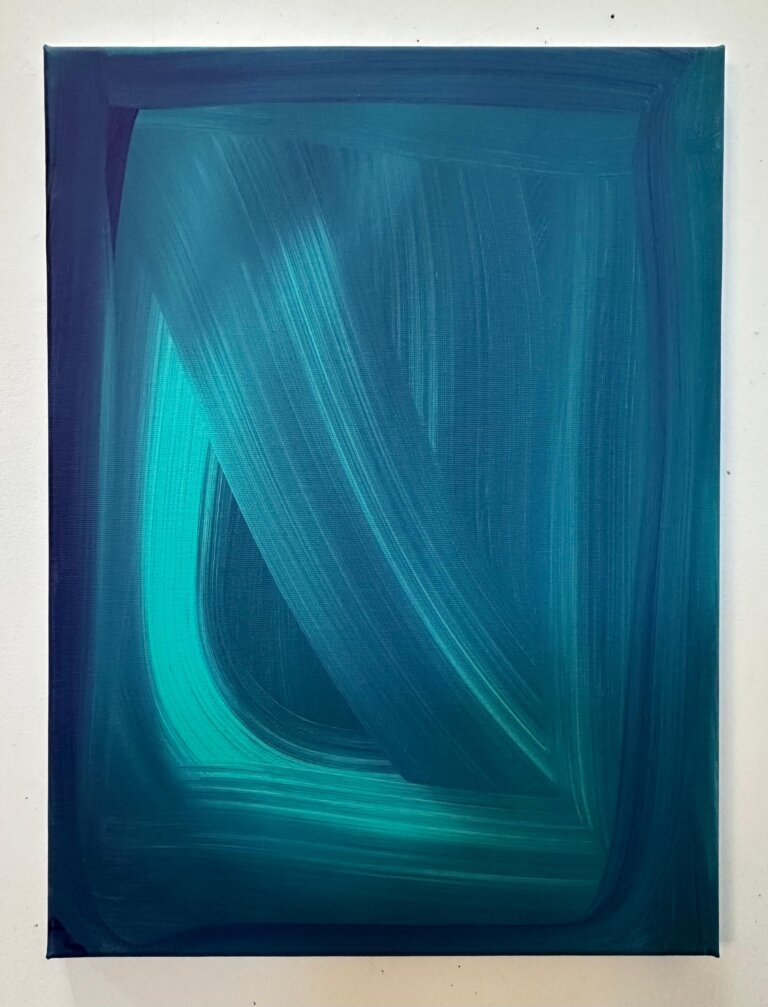 Sans titre, 2025 Acrylique et pigments sur toile, 40x30 cm