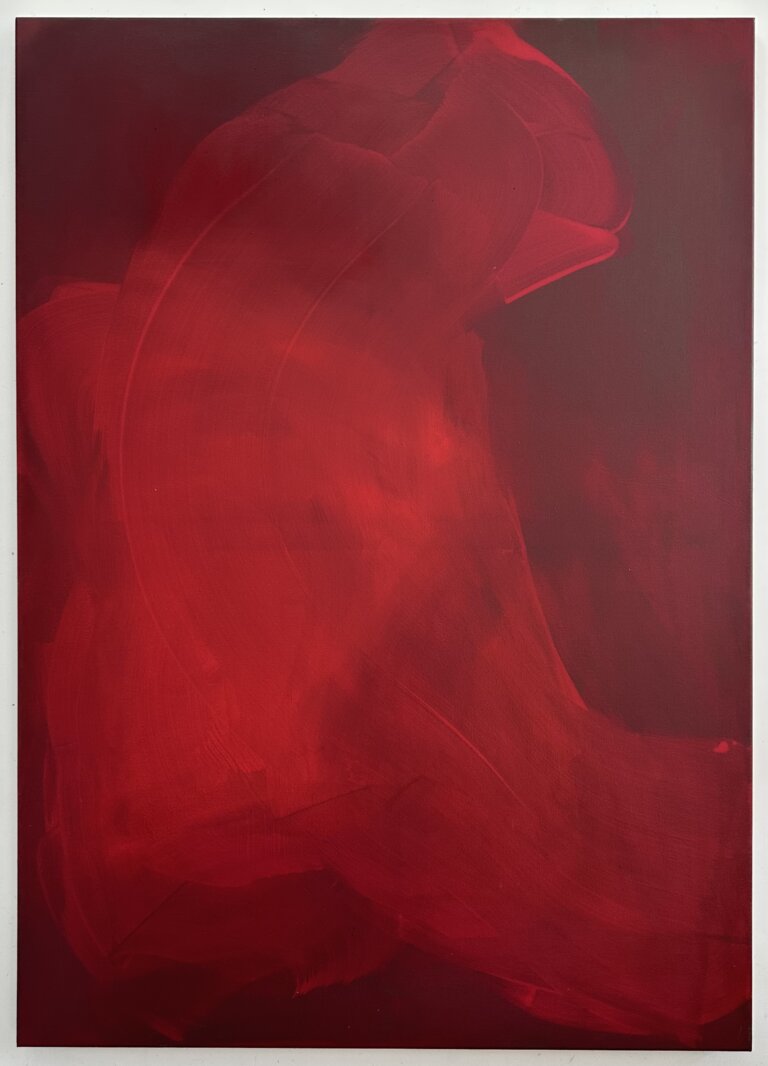 Sans titre, 2026 Acrylique et pigments sur toile, 140x100 cm