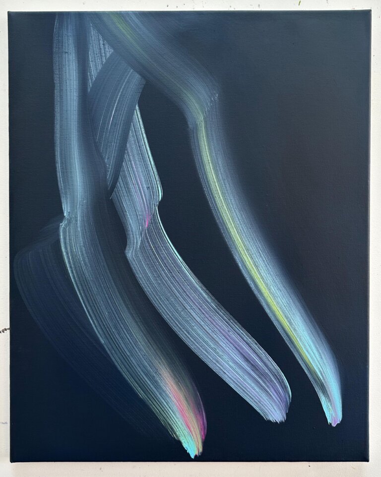 En pointillé #1, 2026 Acrylique et pigments sur toile