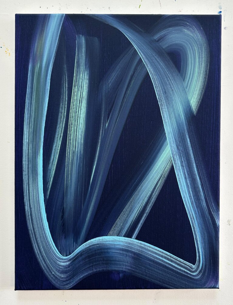 Sans titre, 2026 Acrylique et pigments sur toile, 40x30 cm