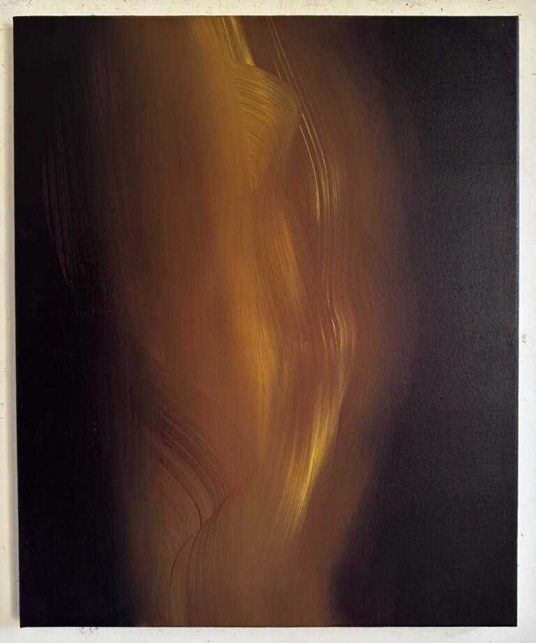 Bigoût #4, 2026 Acrylique et pigments sur toile, 50x61 cm